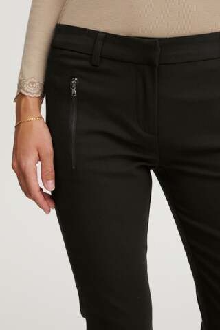 Slimfit Pantaloni di Fransa in nero