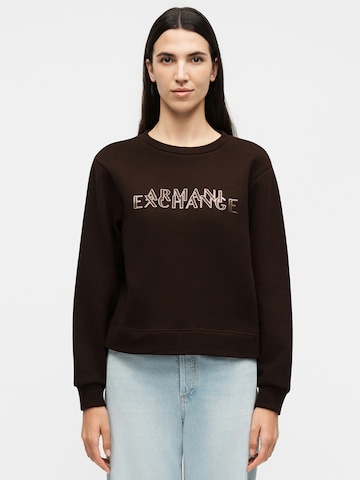 Felpa di ARMANI EXCHANGE in marrone: frontale