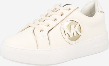 Michael Kors Kids Sneakers 'Jordana Poppy' in White: front