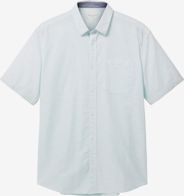 Coupe regular Chemise TOM TAILOR en bleu : devant