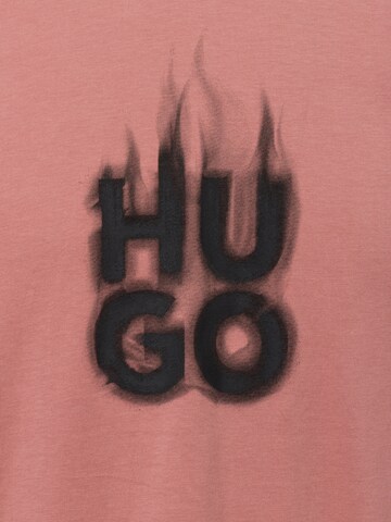 HUGO T-Shirt 'Dalayer' in Pink