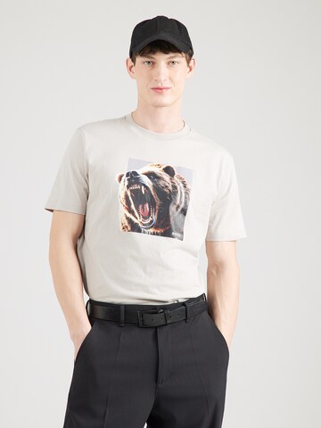 T-Shirt 'Dobermann' BOSS en gris : devant