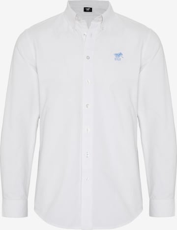 Polo Sylt Regular fit Button Up Shirt in White: front