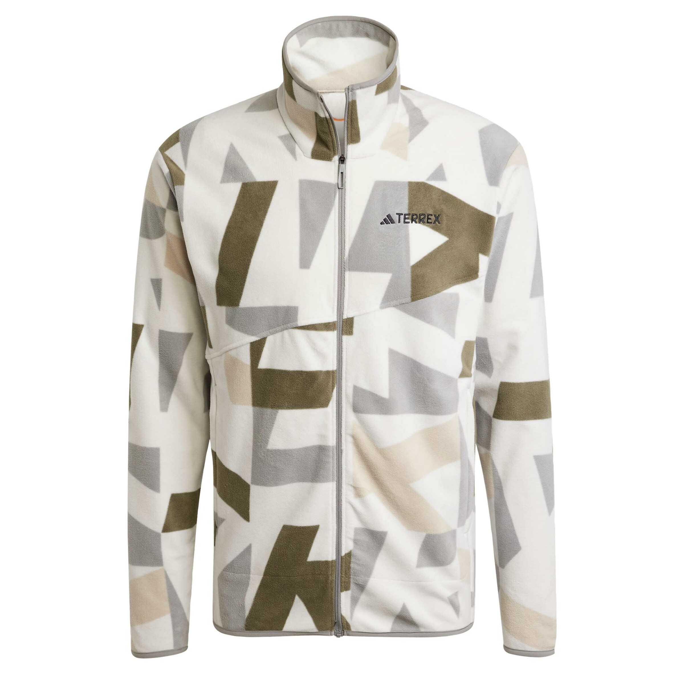 ADIDAS TERREX - Chaqueta polar funcional en gris: frente