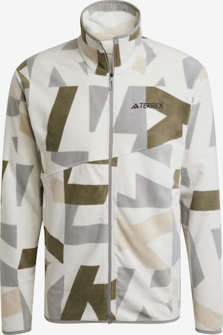 ADIDAS TERREX - Chaqueta polar funcional en gris: frente