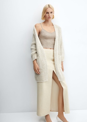 Cardigan 'Golden' MANGO en beige