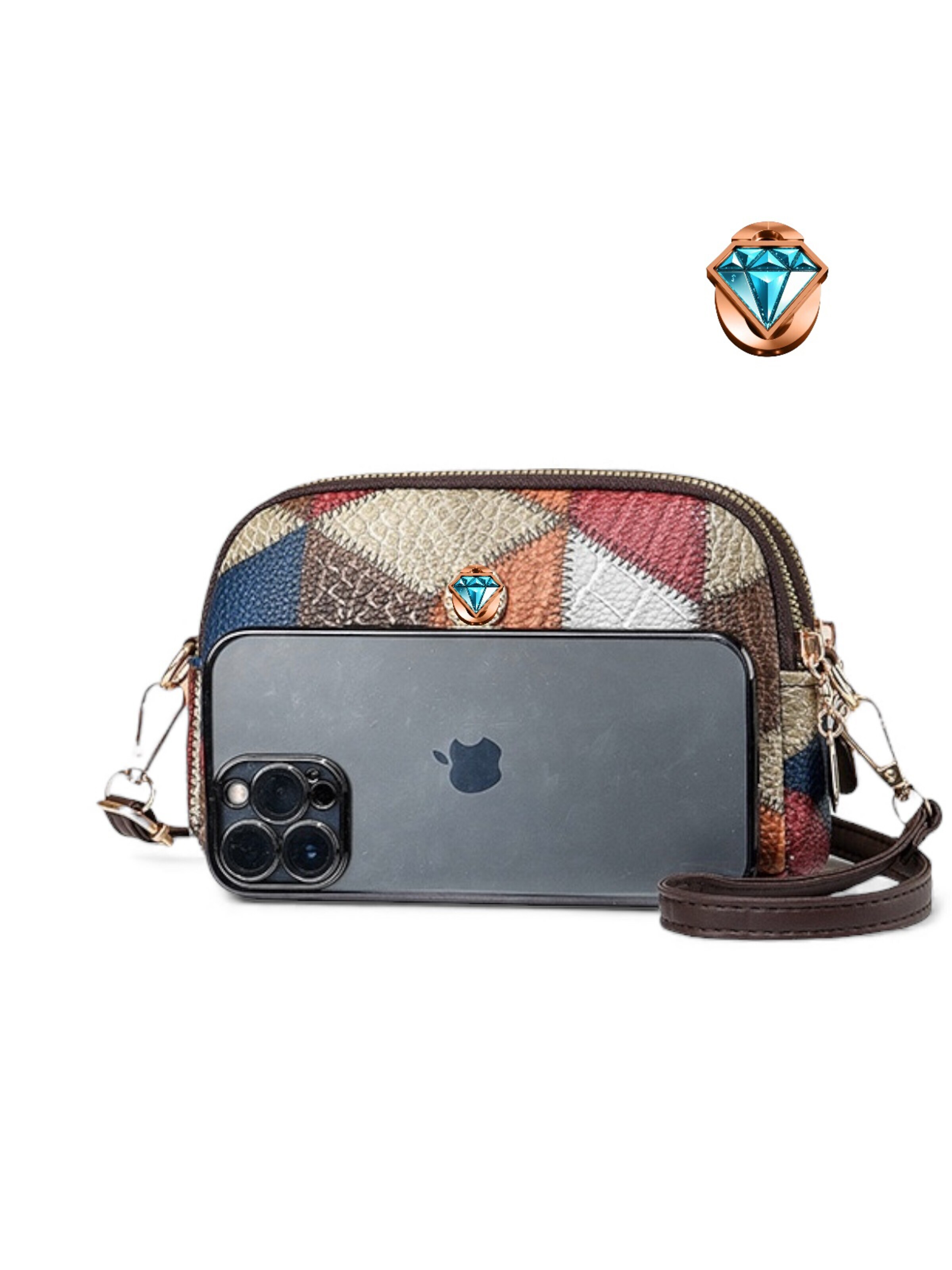 Elegon Handbag 'Model Dominica' in Grey