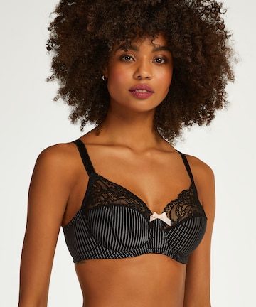 Hunkemöller T-Shirt BH 'Adalyn' in Schwarz: predná strana