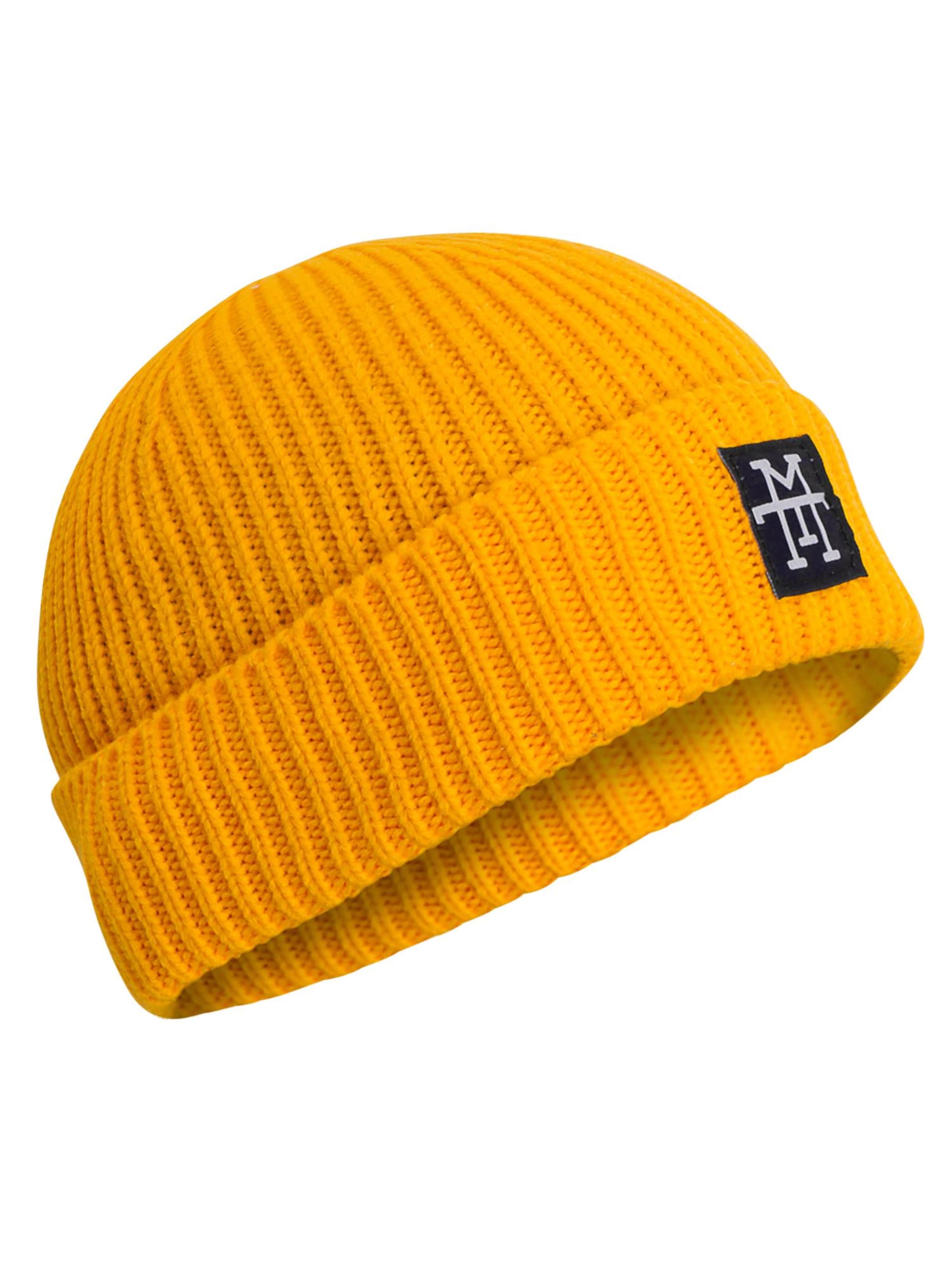 Manufaktur13 Beanie 'Heavy Knit' in Yellow
