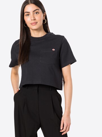 Tricou 'Porterdale' de la DICKIES pe negru: față