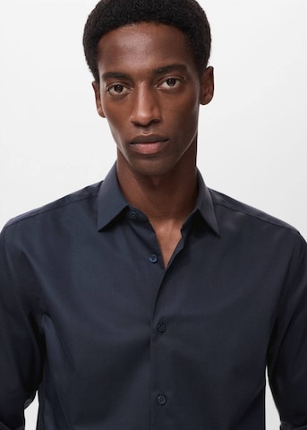 MANGO MAN Regular fit Button Up Shirt 'Palmar' in Blue