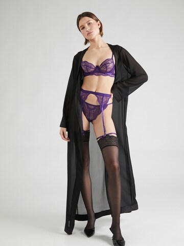 Hunkemöller Stockings with Garter Belts 'Isabelle' in Purple