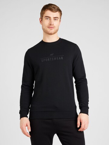 4F Athletic Sweatshirt in Black: front