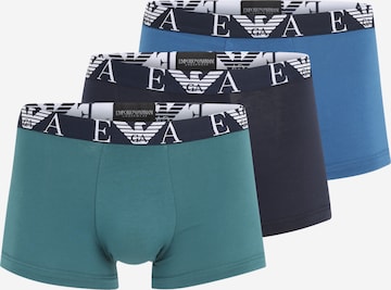 Emporio Armani - Boxers em azul: frente