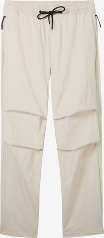 Loosefit Pantalon TOM TAILOR DENIM en blanc : devant