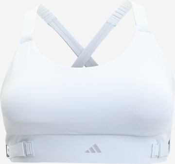 ADIDAS PERFORMANCE Bustier Sports-BH 'FastImpact Luxe' i blå: forside