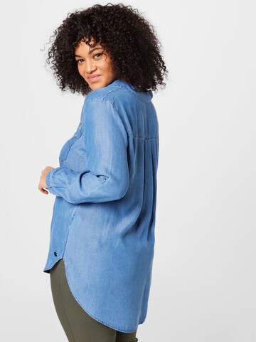 Tom Tailor Women + Bluse in Blau