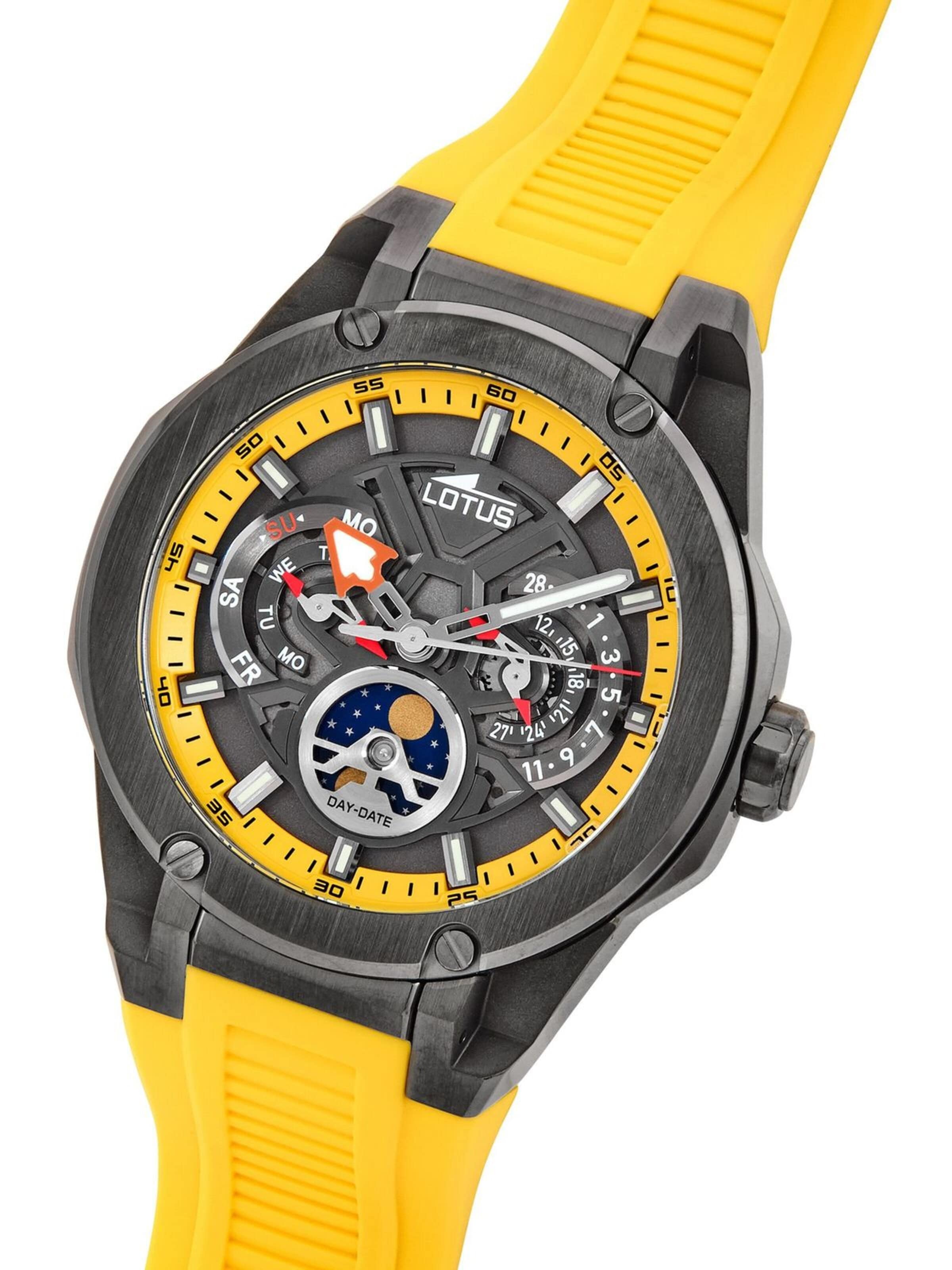 Lotus Zegarek analogowy 'Watch Vortex' w kolorze żółty