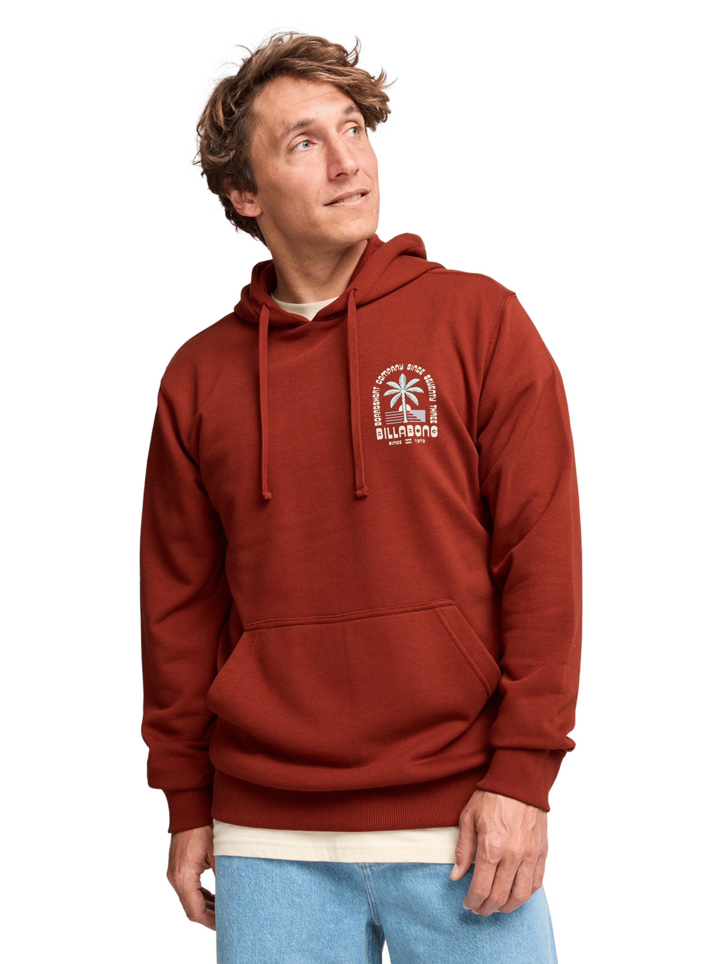 BILLABONG Sweatshirt 'Foundation' in Red: front