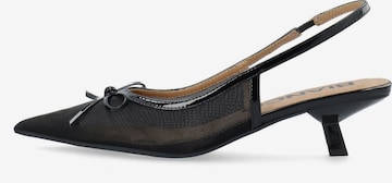 Escarpins à bride arrière 'Kristin' Bianco en noir : devant