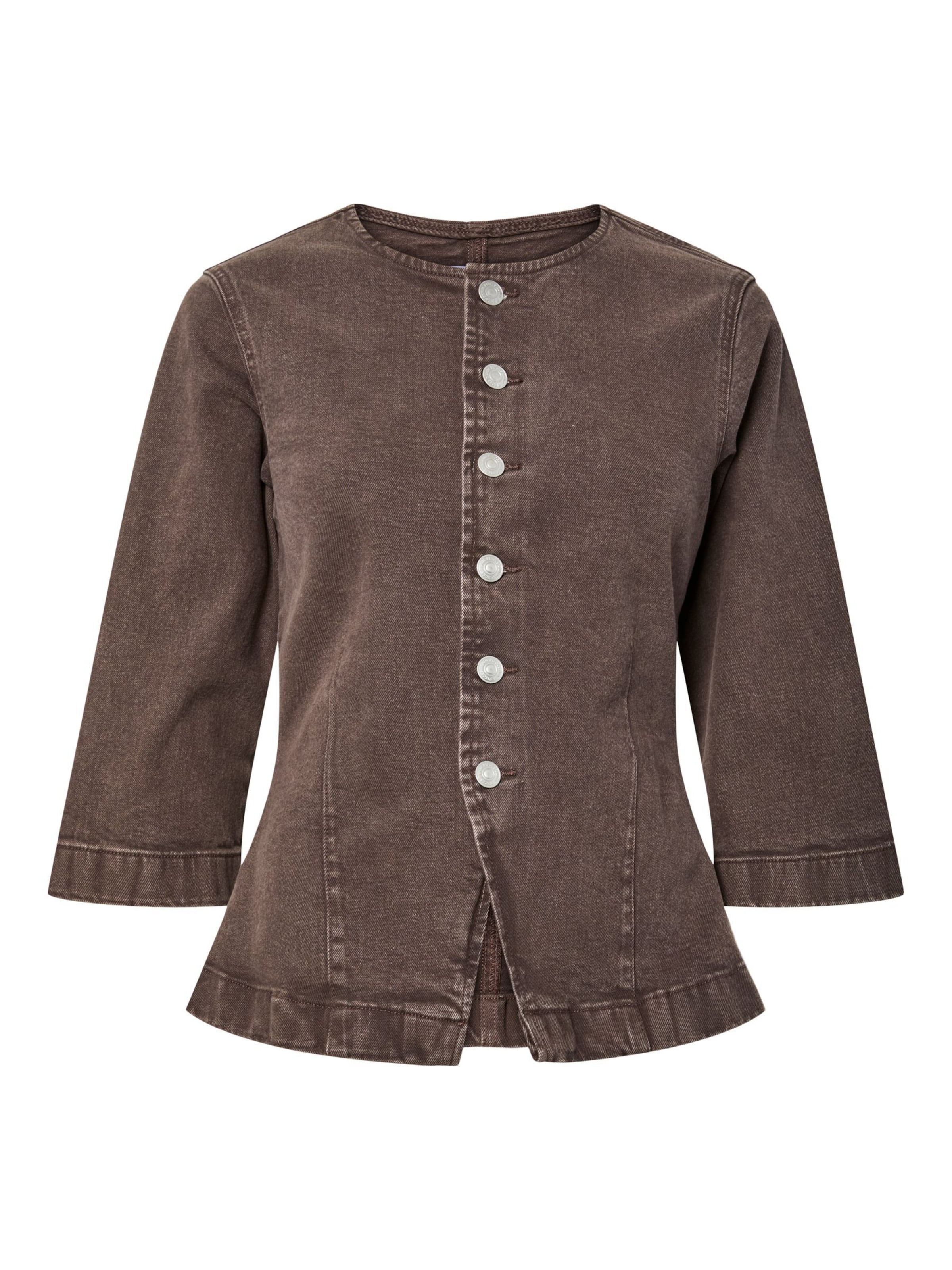 PIECES - Chaqueta de entretiempo 'SELMA' en marrón: frente