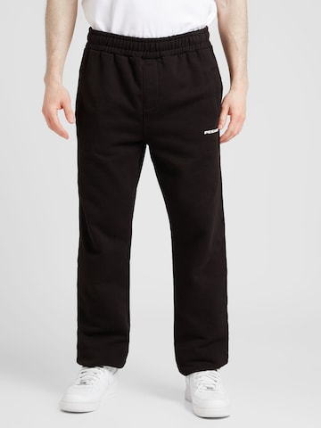 Regular Pantalon Pegador en noir : devant