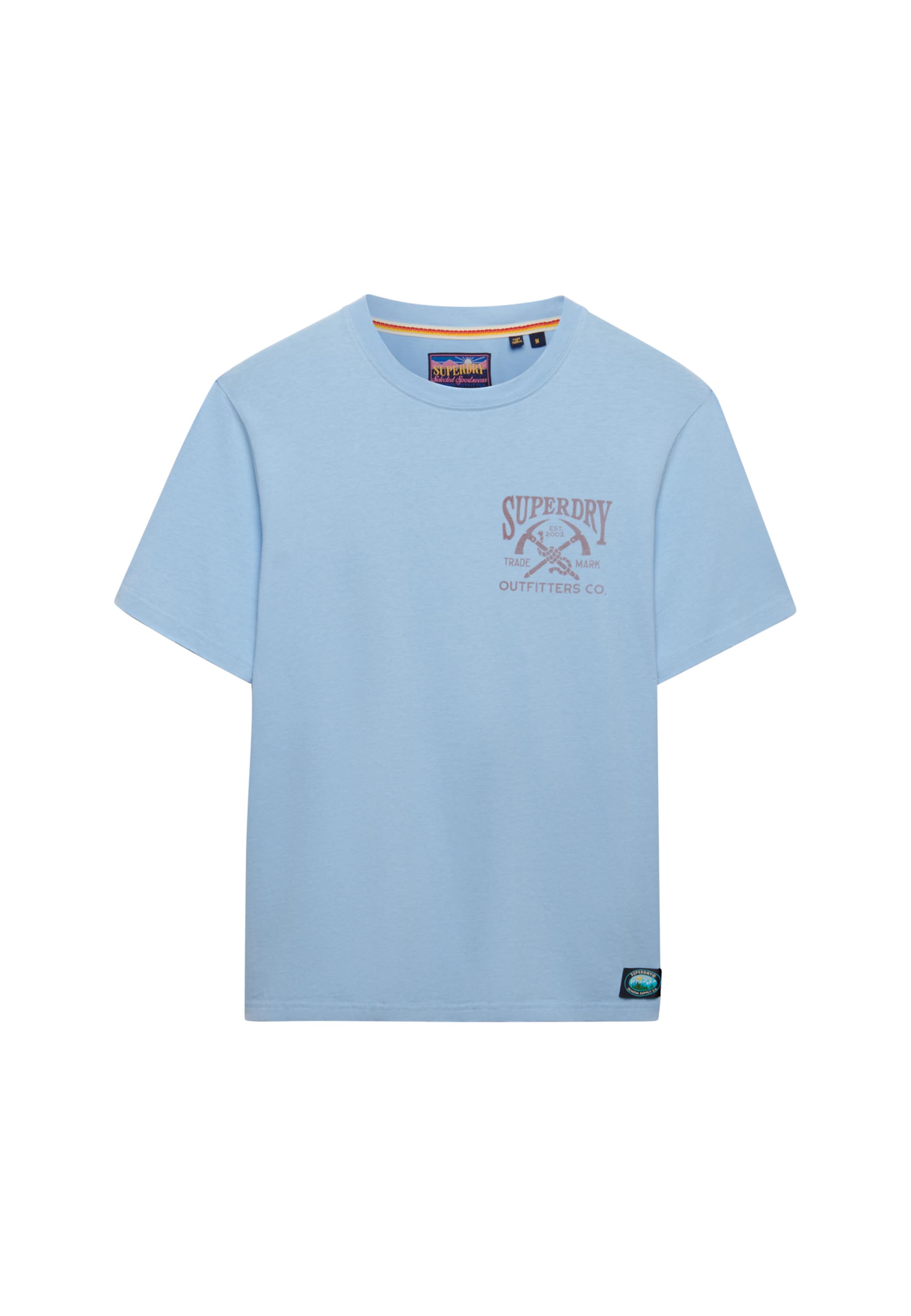 T-Shirt 'Outdoors Mountain' Superdry & Co en bleu : devant