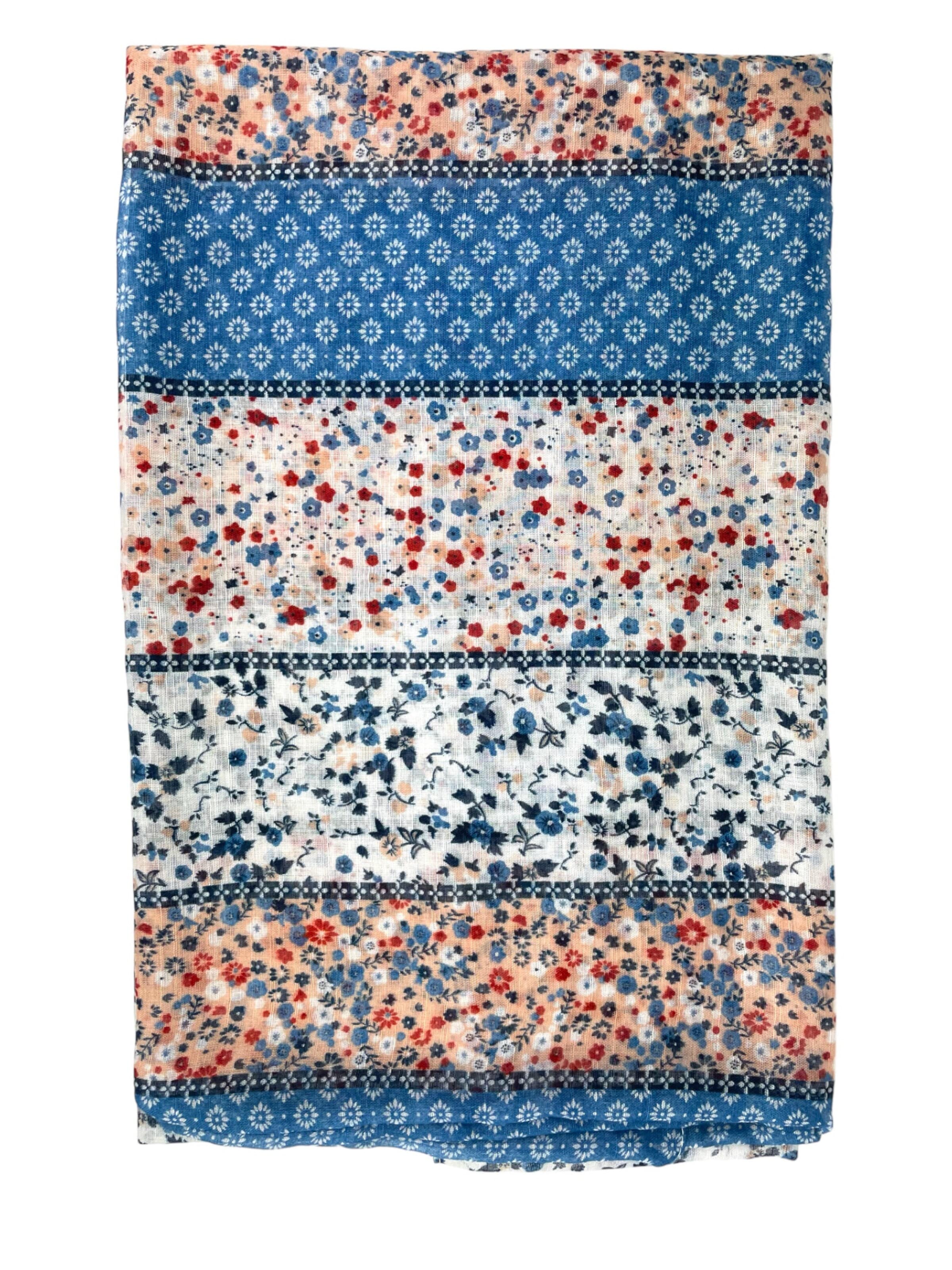 Kumixi - Bragas para cuello 'Streublümchen' en azul: frente