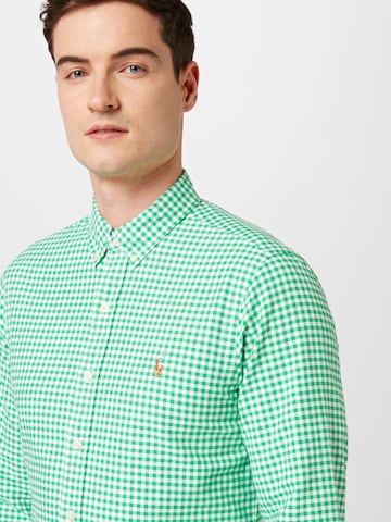 Coupe slim Chemise Polo Ralph Lauren en vert