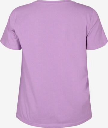 Chemise de nuit 'MDANA' Zizzi en violet