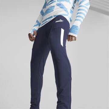PUMA Slim fit Workout Pants 'Manchester City' in Blue