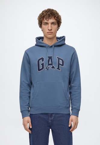 Bluză de molton de la GAP pe albastru: față