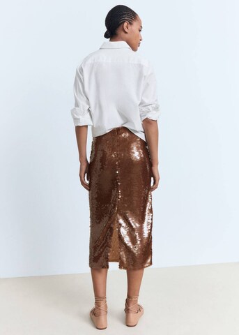 MANGO Skirt in Brown