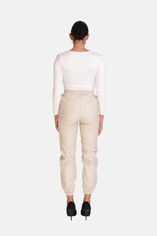 Elara Tapered Byxa i beige