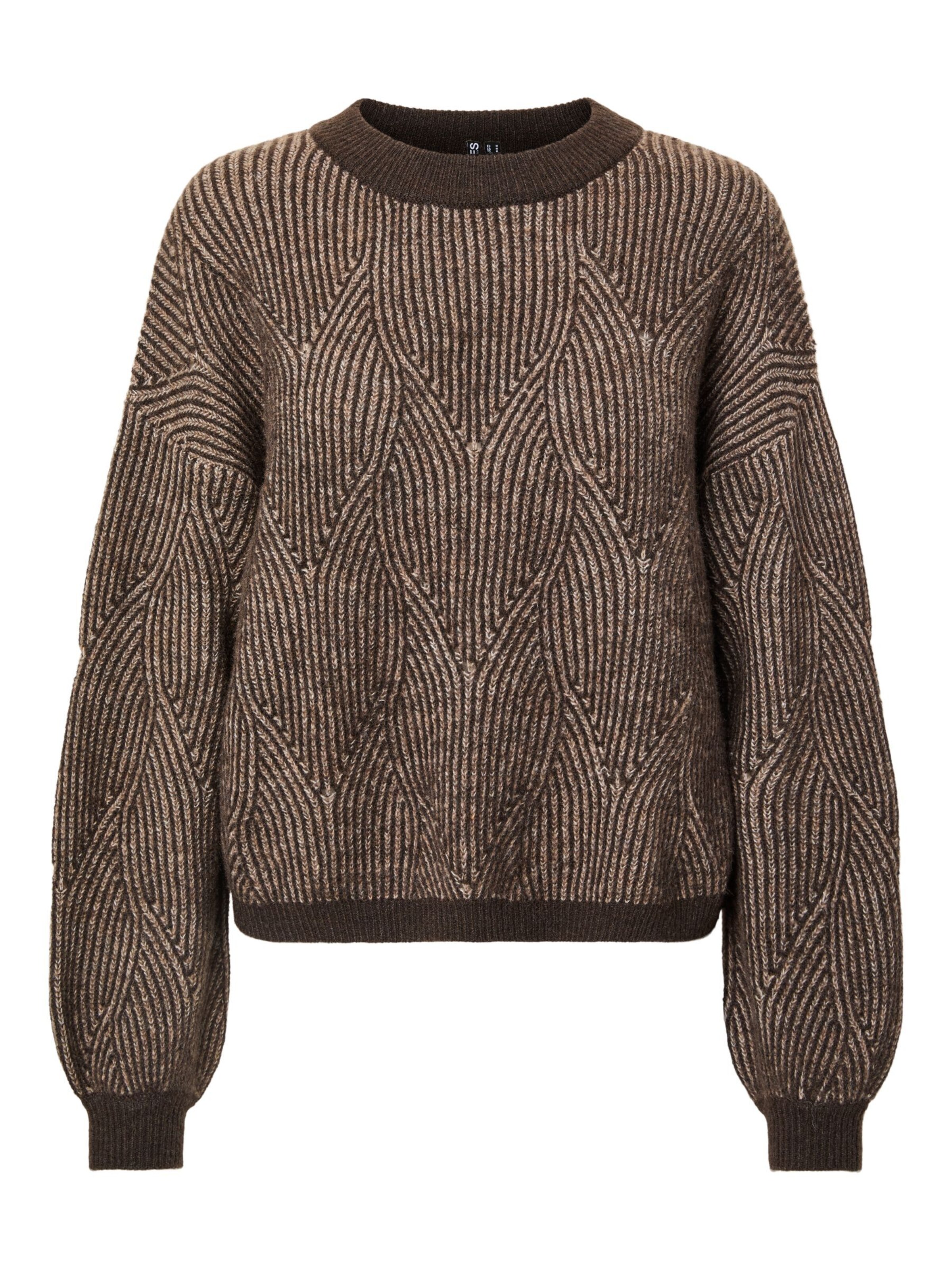 Pull-over 'PCJenna' PIECES en marron : devant