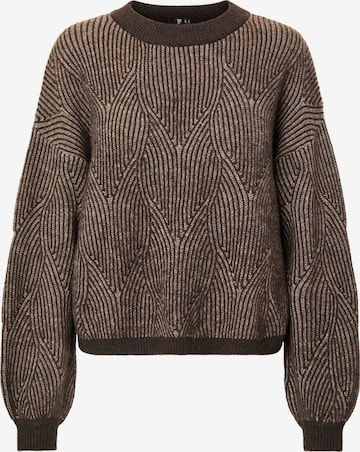 Pull-over 'PCJenna' PIECES en marron : devant