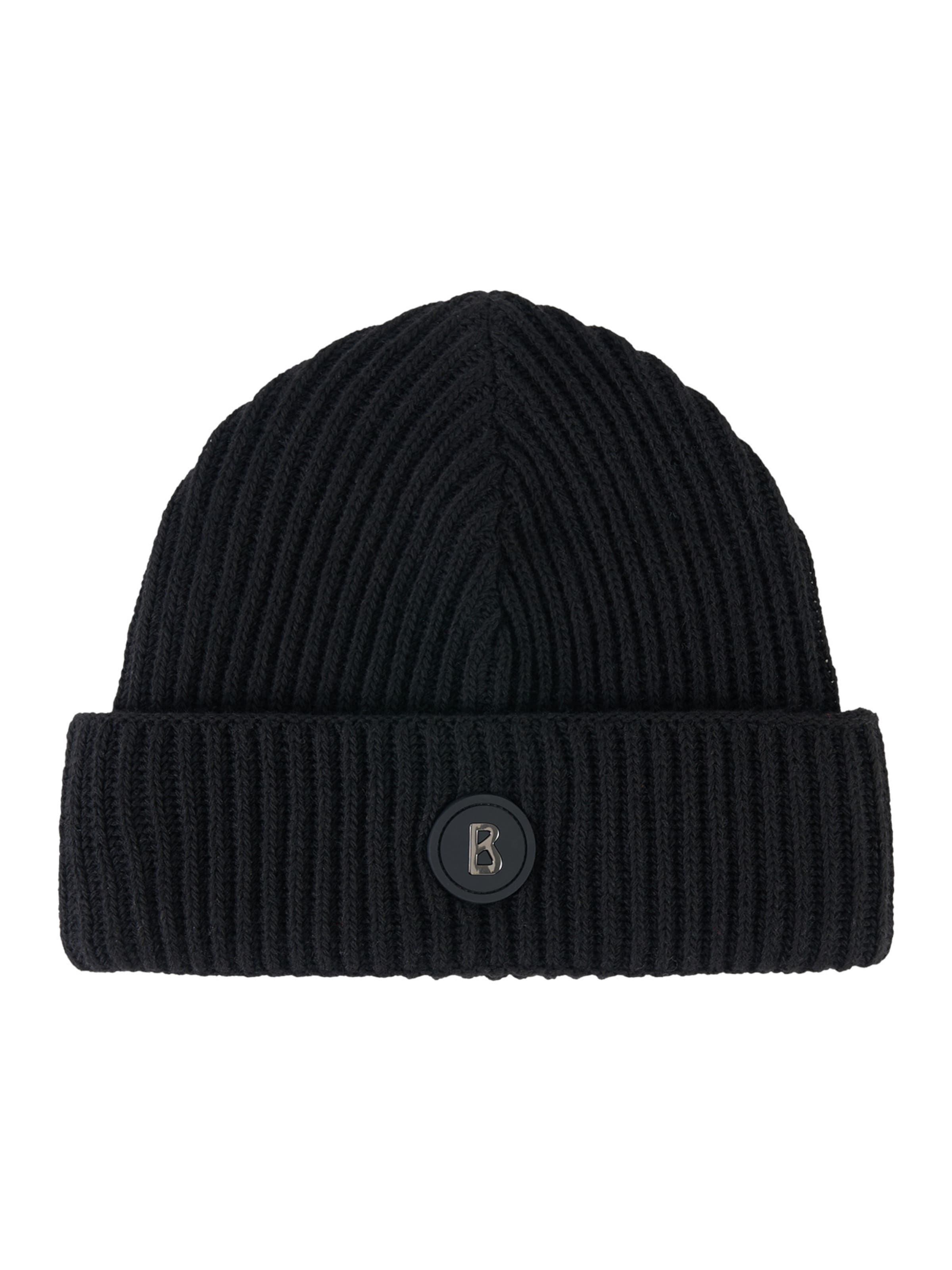 BOGNER Beanie 'Gustav' in Black: front