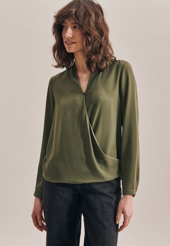 SEIDENSTICKER Blouse 'Schwarze Rose' in Green: front