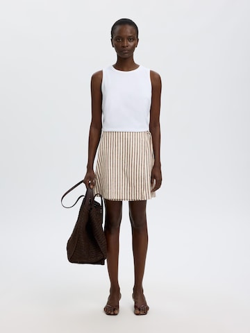 SELECTED - Falda en beige
