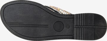 usha FESTIVAL T-Bar Sandals in Black