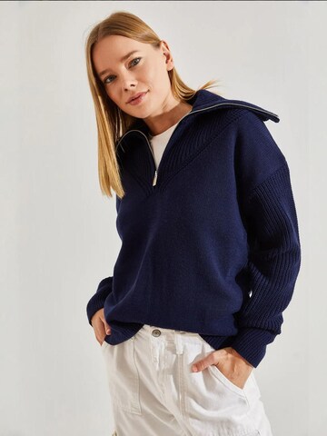 Pull-over 'Pullover' Bianco Lucci en bleu