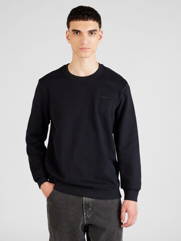 s.Oliver - Sweatshirt em preto: frente