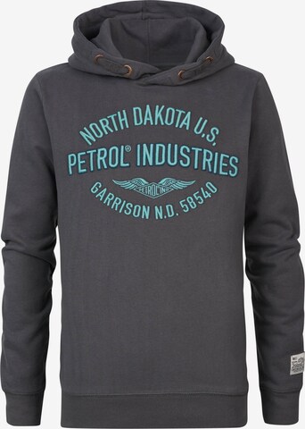 Petrol Industries Sweatshirt 'Schaumburg' in Grey: front