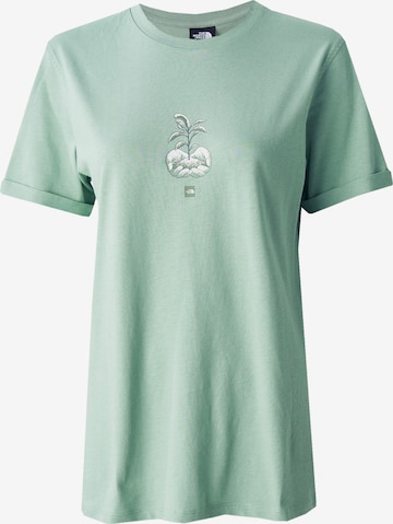 THE NORTH FACE - Camisa 'Connect' em verde: frente