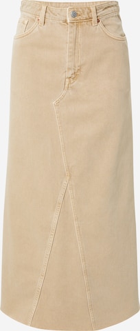 Monki Skirt in Beige: front