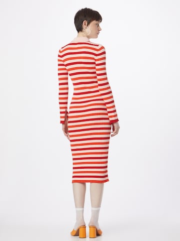 UNITED COLORS OF BENETTON Knitted dress in Red