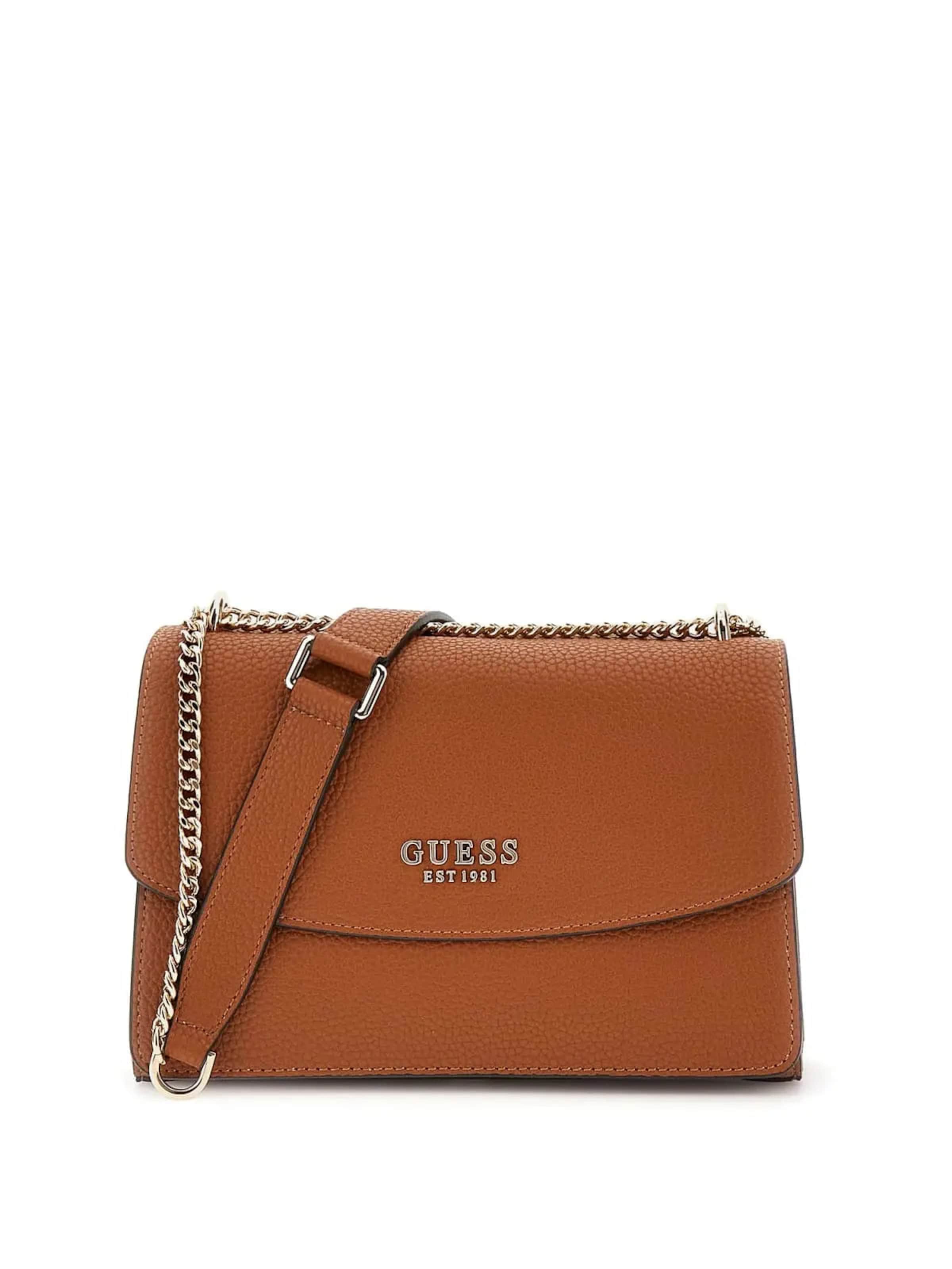 Borsa a tracolla 'Guess Sac Bandoulière Calista Top Zip Shou Caramel BG733421' GUESS di colore marrone, Visualizzazione prodotti