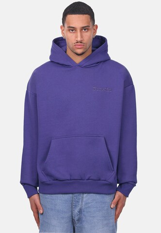 Sweat-shirt 'Embo' Dropsize en bleu : devant