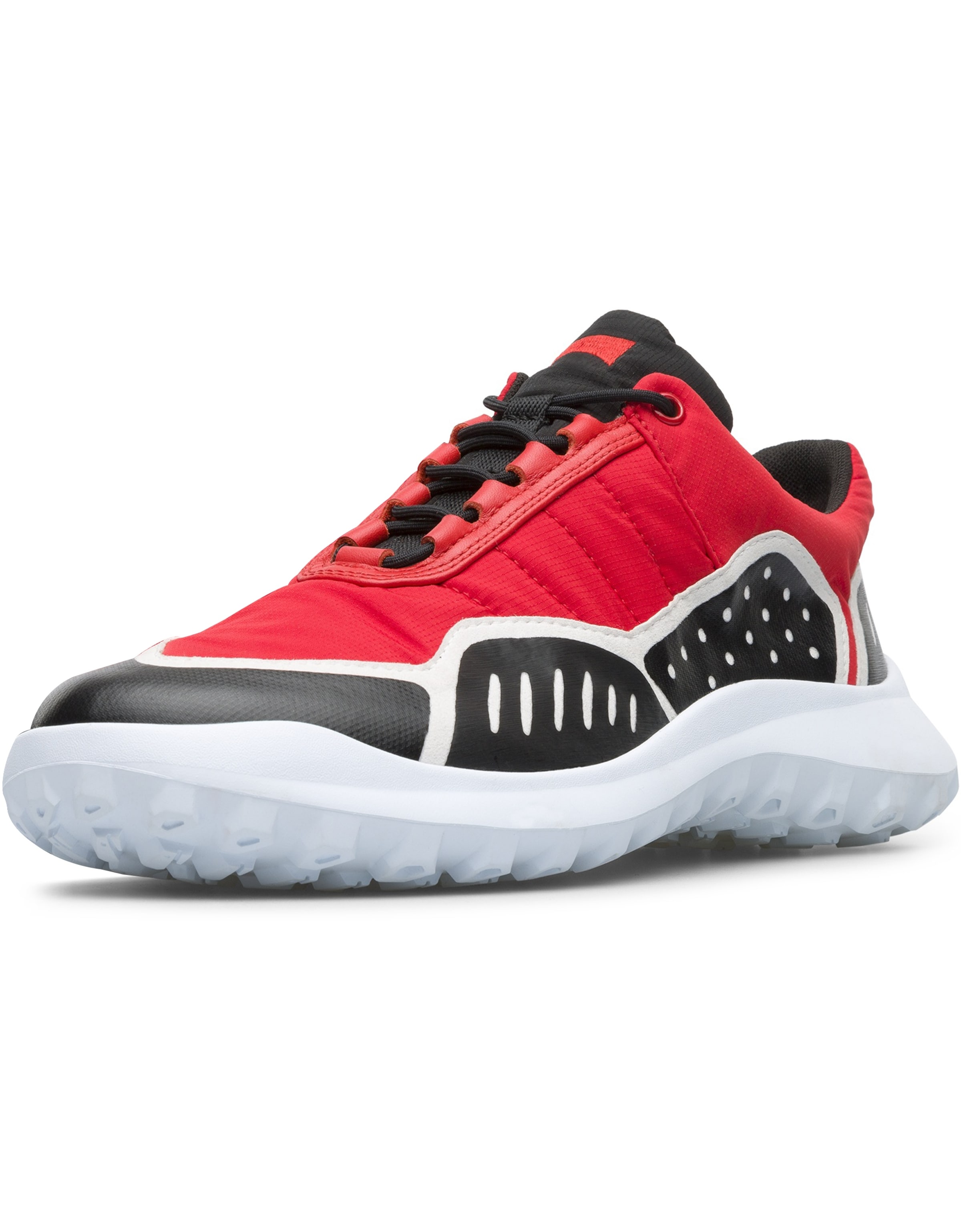 Baskets basses CAMPER en rouge : devant