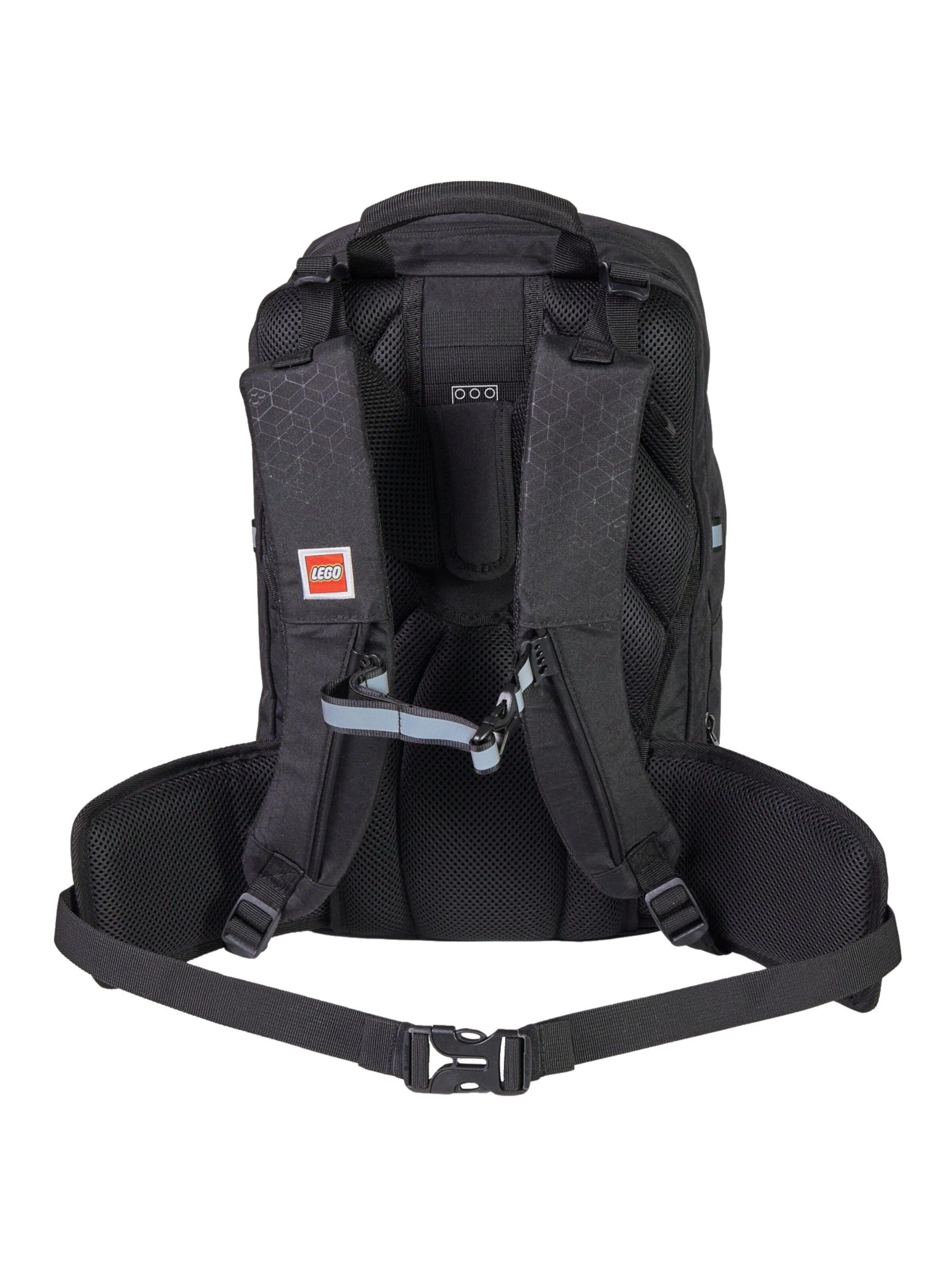 LEGO Rugzak 'LEGO Bricks Petersen School Backpack' in Zwart